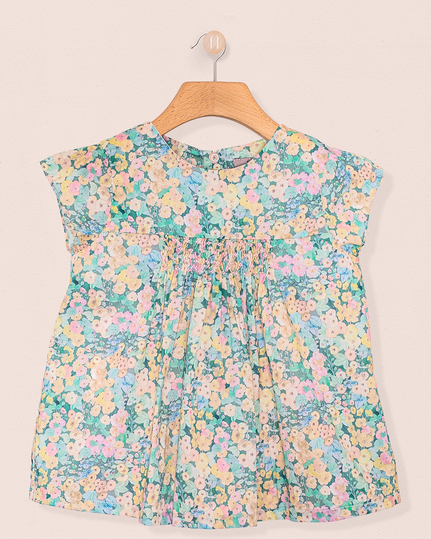 Chérie Liberty Hollyhocks Moss Outfit